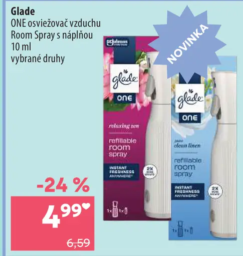 Glade ONE Room Spray náplň do osviežovača vzduchu