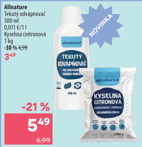 Allnature tekutý odvápňovač