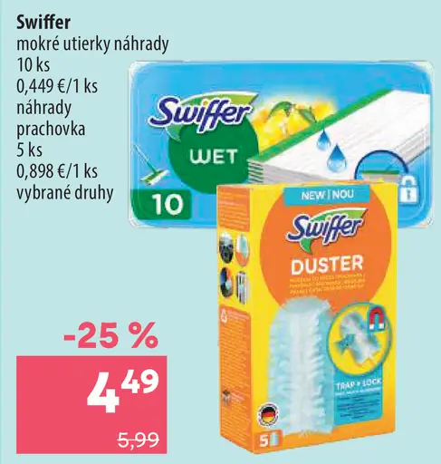 Swiffer Wet vlhčené utierky na podlahu