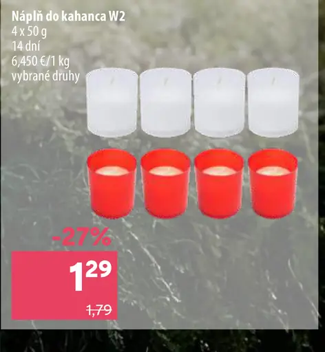 Náplň do kahanca W2, 4 kusy, 14 dní