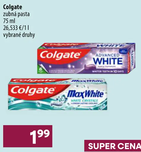 Colgate Advanced White bieliaca zubná pasta