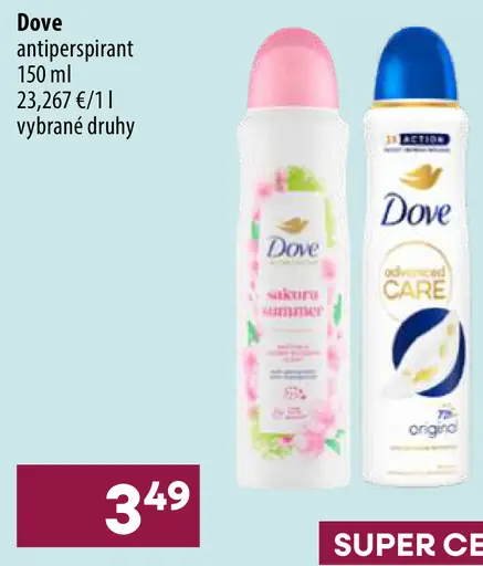 Dove antiperspirant