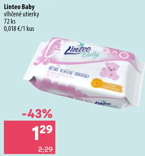 Linteo Baby vlhčené utierky