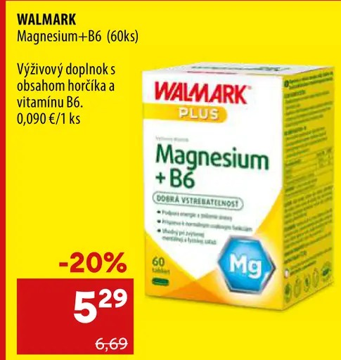 Walmark Magnesium + B6