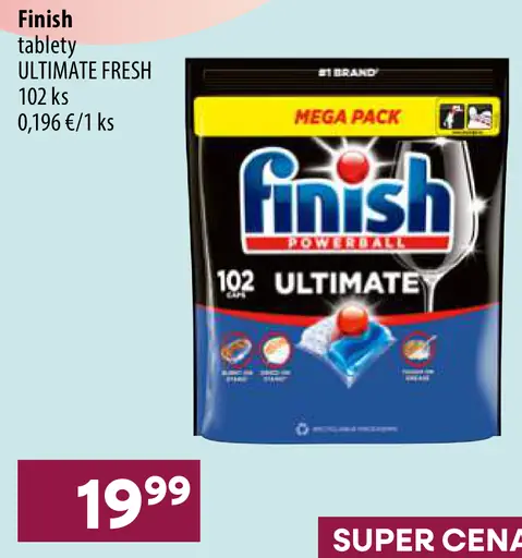 Finish Ultimate Fresh tablety do umývačky riadu