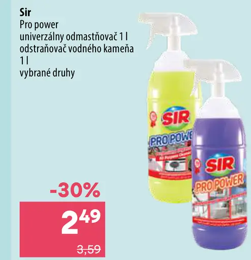 SIR Pro Power univerzálny odmastňovač