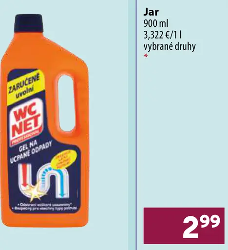 WC Net čistiaci prostriedok na odpady