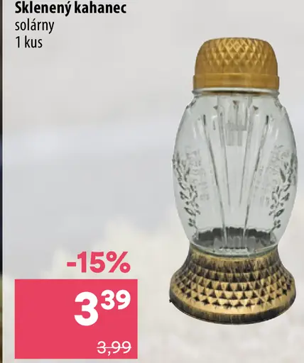 Sklenený solárny kahaneč