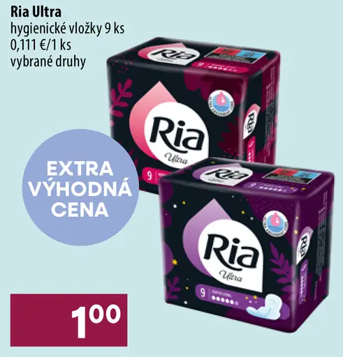 Ria Ultra hygienické vložky