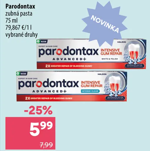 Parodontax Intensive Gum Repair zubná pasta