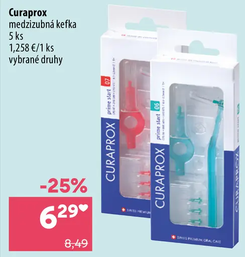 Curaprox medzizubná kefka – vybrané druhy