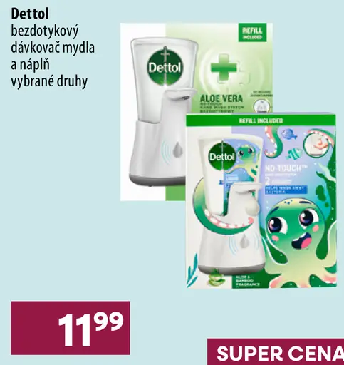 Dettol bezdotykový dávkovač mydla s náplňou
