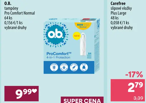 O.B. ProComfort Normal tampóny