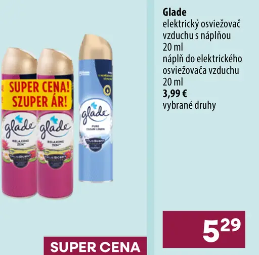 Elektrický osviežovač vzduchu s náplňou