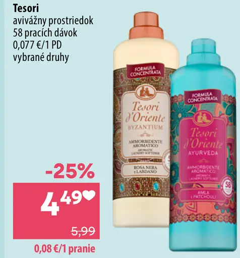 Tesori d'Oriente avivážny prostriedok
