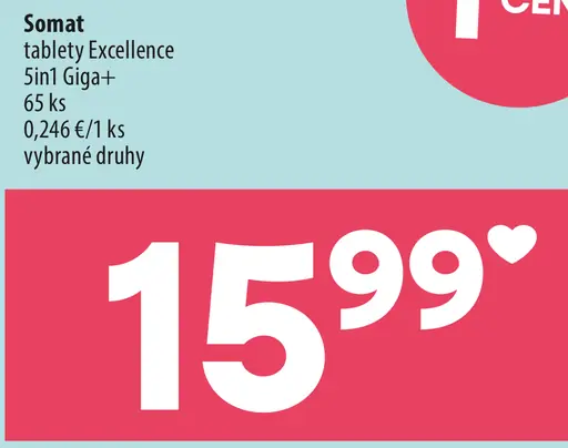 Somat tablety Excellence 5in1 Giga+