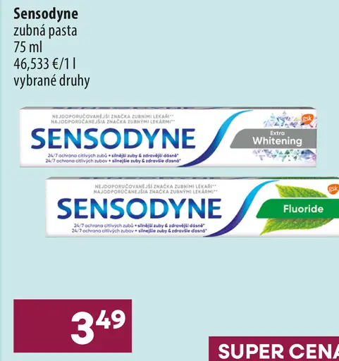 Sensodyne zubná pasta