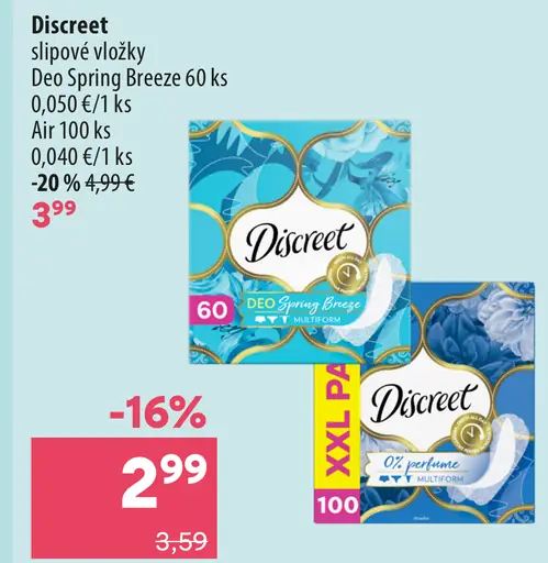 Slipové vložky Deo Spring Breeze