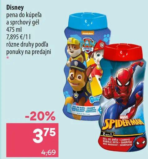Detská pena do kúpeľa a sprchový gél, vybrané druhy