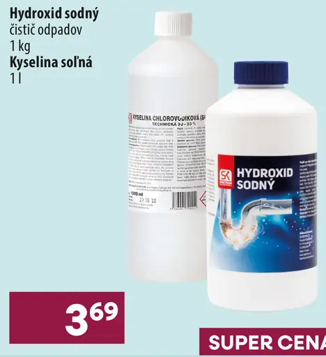 Hydroxid sodný čistič odpadov