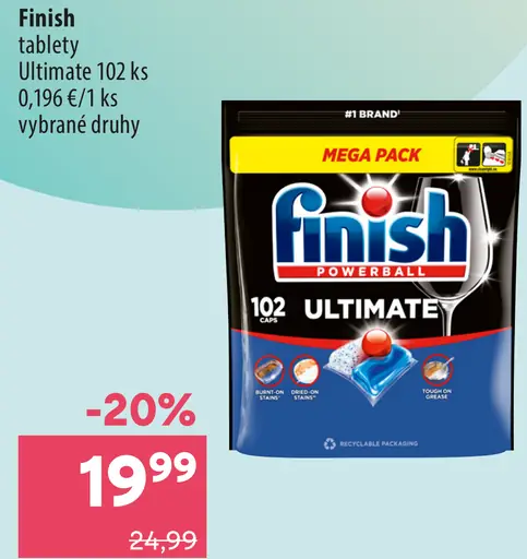 Finish tablety do umývačky Ultimate