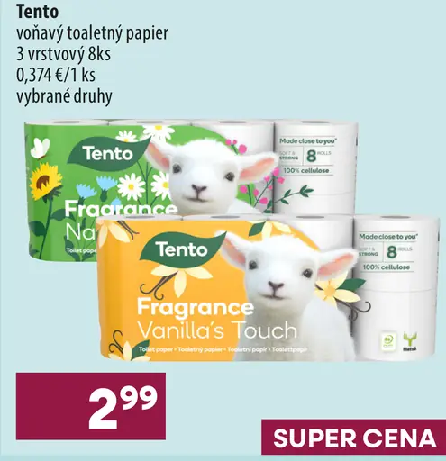 Tento toaletný papier 3-vrstvový