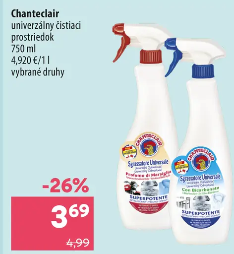 Chanteclair univerzálny čistiaci prostriedok