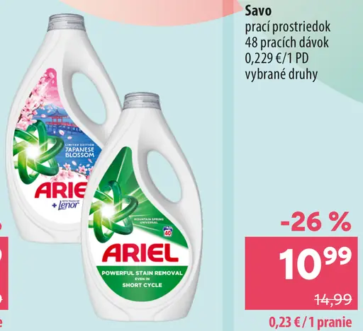 Ariel Prací gel