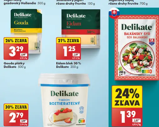 Delikate Eidam blok 30 %