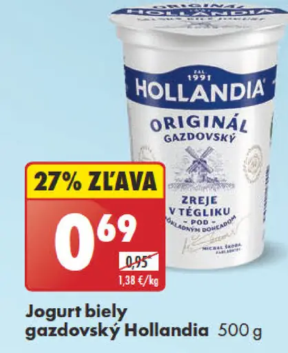 Hollandia Jogurt biely gazdovský