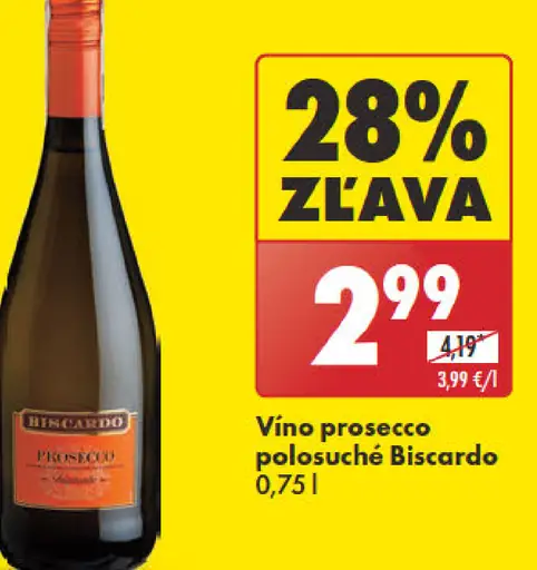 Vino prosecco polosuché Biscardo