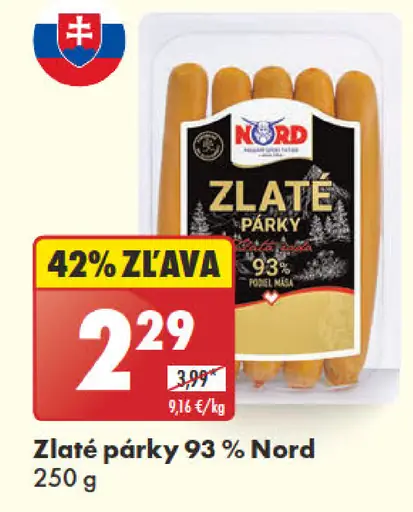 Nord Zlaté párky