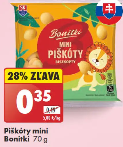 Bonitki mini piškóty