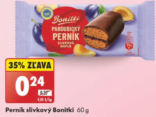 Bonitki pardubický perník slivkový