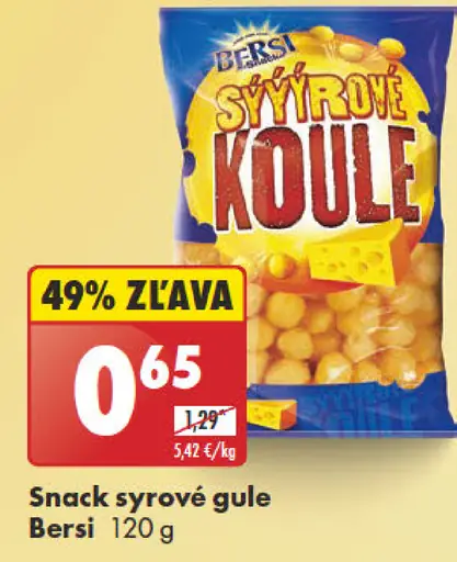 Bersi snack syrové gule