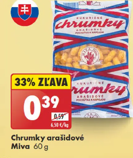 Miva Chrumky arašidové