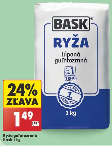 Bask ryža guľatozrnná