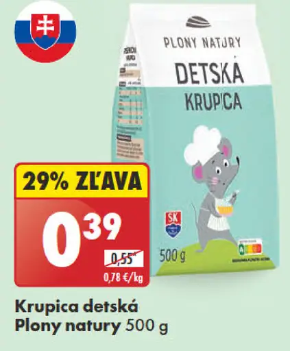 Plony natury Krupica detská