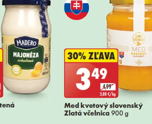 Zlatá včelnica Med kvetový slovenský