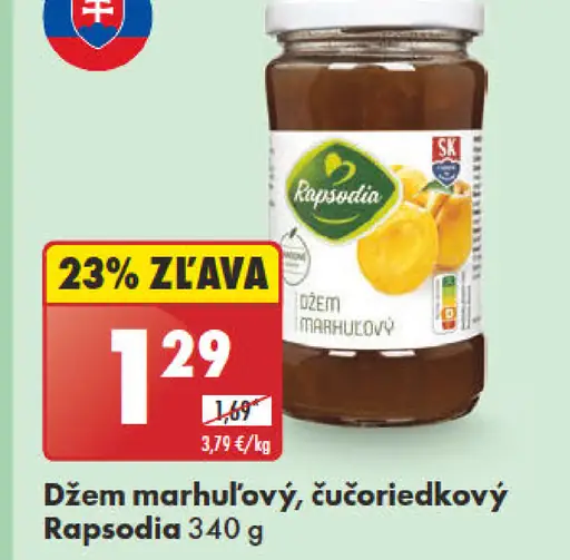 Rapsodia Džem marhuľový, čučoriedkový