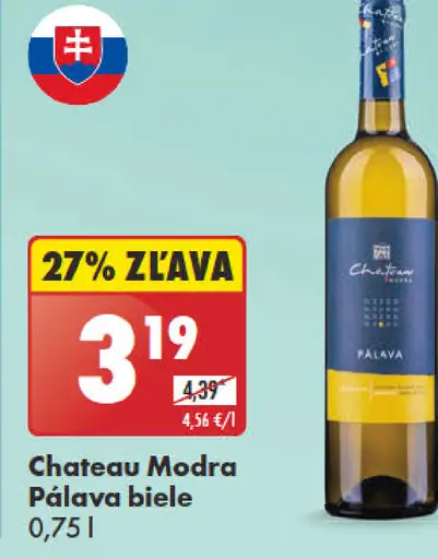 Chateau Modra Pálava biele