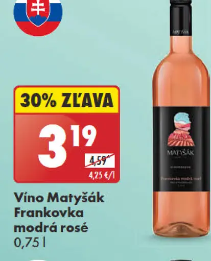 Vino Matyšák Frankovka modrá rosé