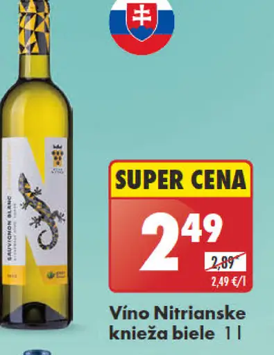 Vino Nitrianske knieža biele