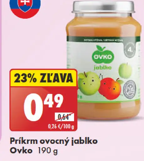 Ovko Jablko jahoda