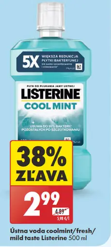 Listerine Cool Mint Mild Taste ústna voda