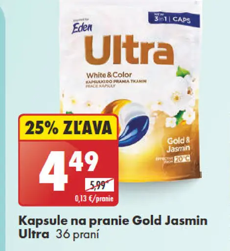 Eden Kapsule na pranie Gold Jasmin Ultra