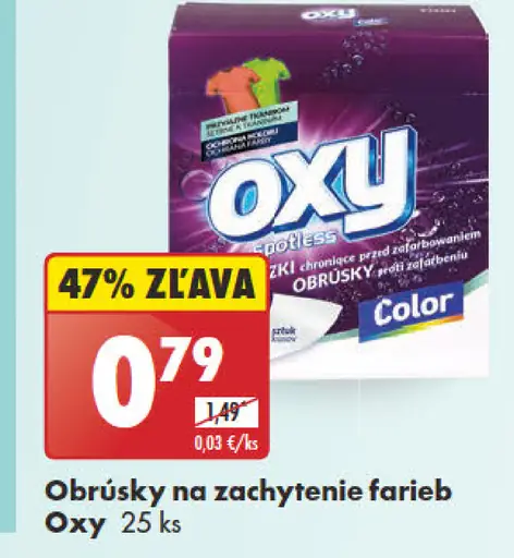 Oxy Obrúsky na zachytenie farieb