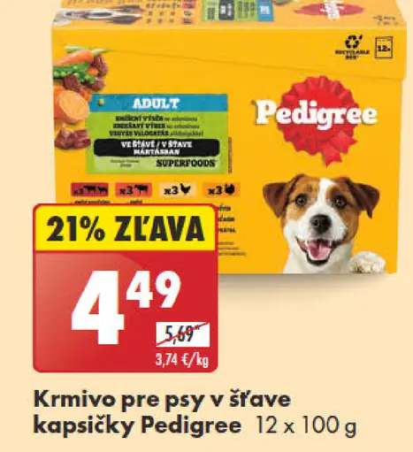 Pedigree Krmivo pre psy v šťave kapsičky