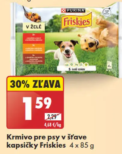 Friskies Krmivo pre psy v šťave kapsičky