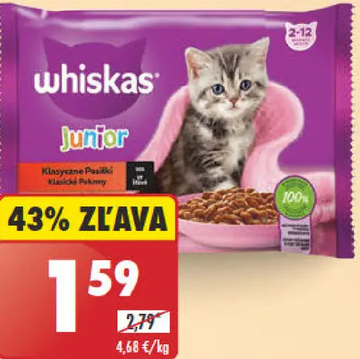 Whiskas Junior Krmivo pre mačky kapsičky